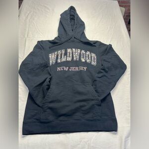 Wildwood, NJ Hoodie, Black, Medium, Jersey Shore
